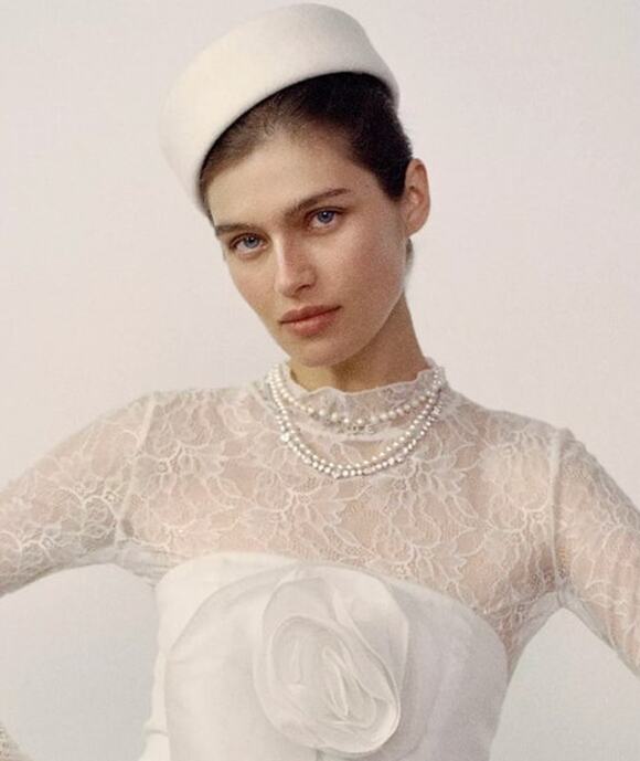 Twigs & Honey Wool Blend Pillbox Hat - Ivory